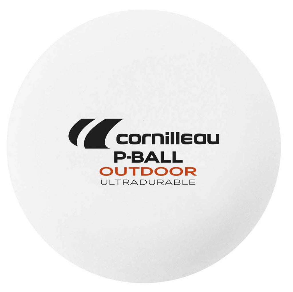 |Cornilleau Ultradurable Plastic Outdoor Table Tennis Balls - Pack of 6 - Ball|