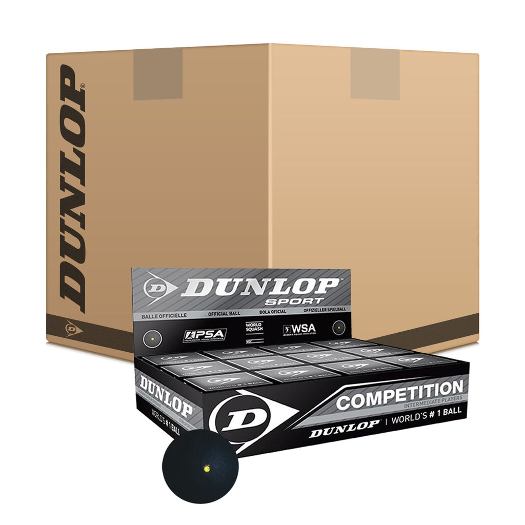 |Dunlop Competition Squash Balls - 6 doz|