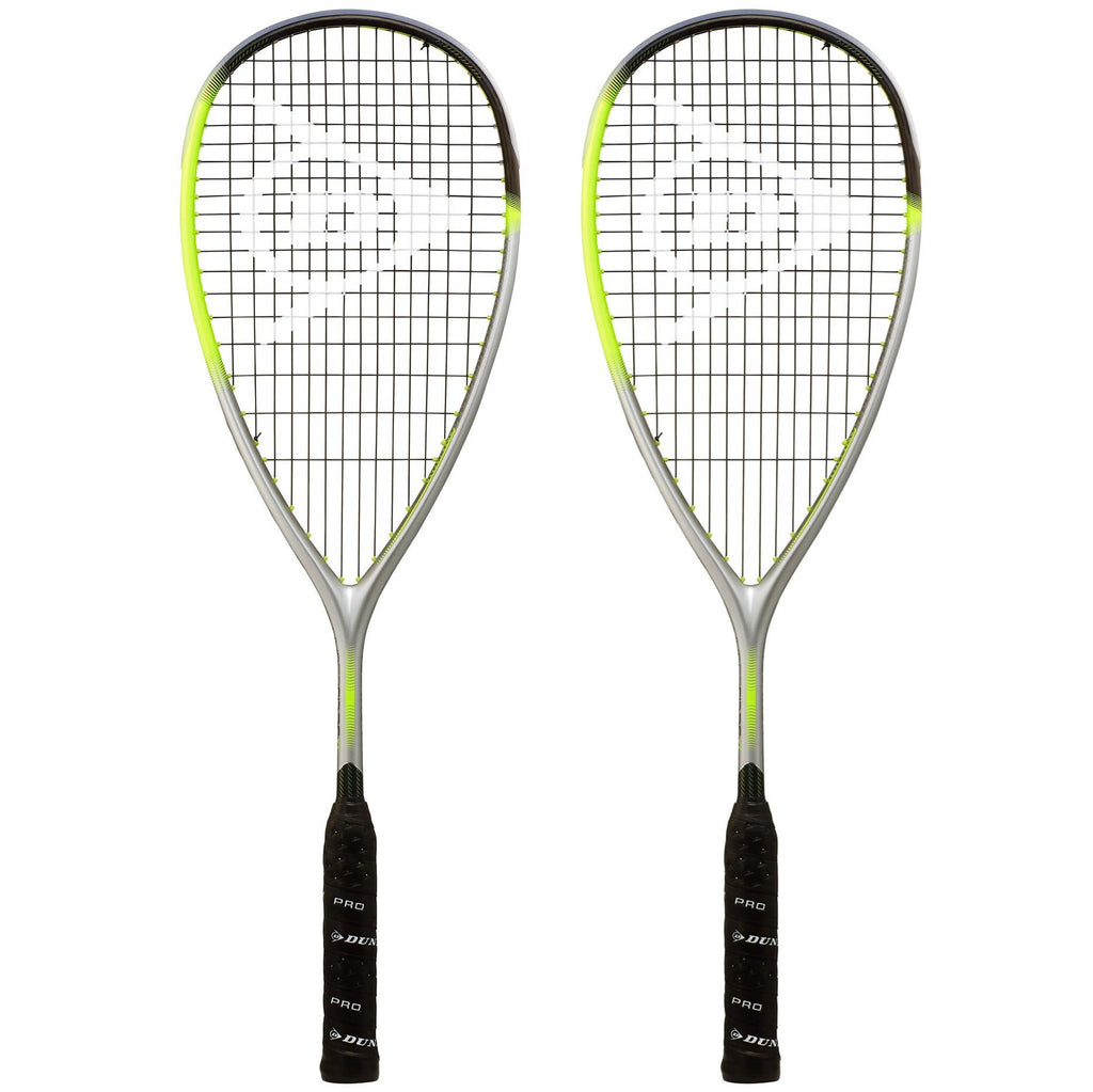 |Dunlop Hyperfibre XT Revelation 125 Squash Racket Double Pack|