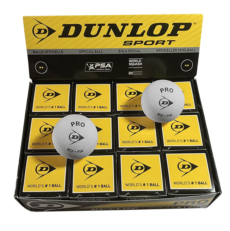|Dunlop Pro Squash Balls - 1 dozen 2020|