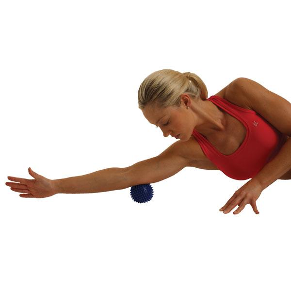 |Fitness Mad Spikey Massage Ball Large - In Use|