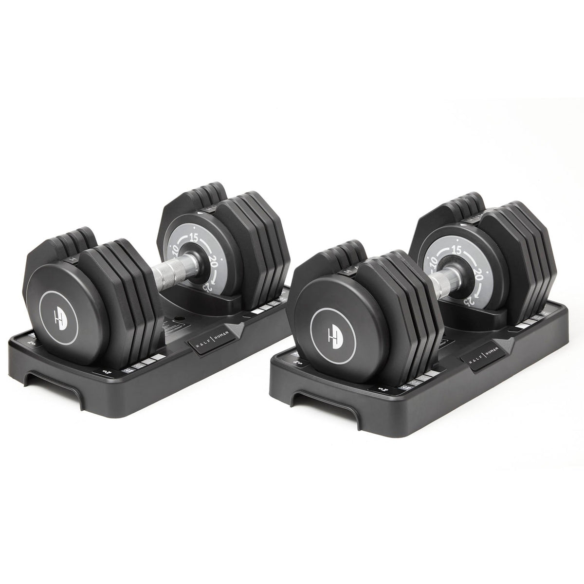 Half Human 10kg Adjustable Dumbbell Set Sweatband
