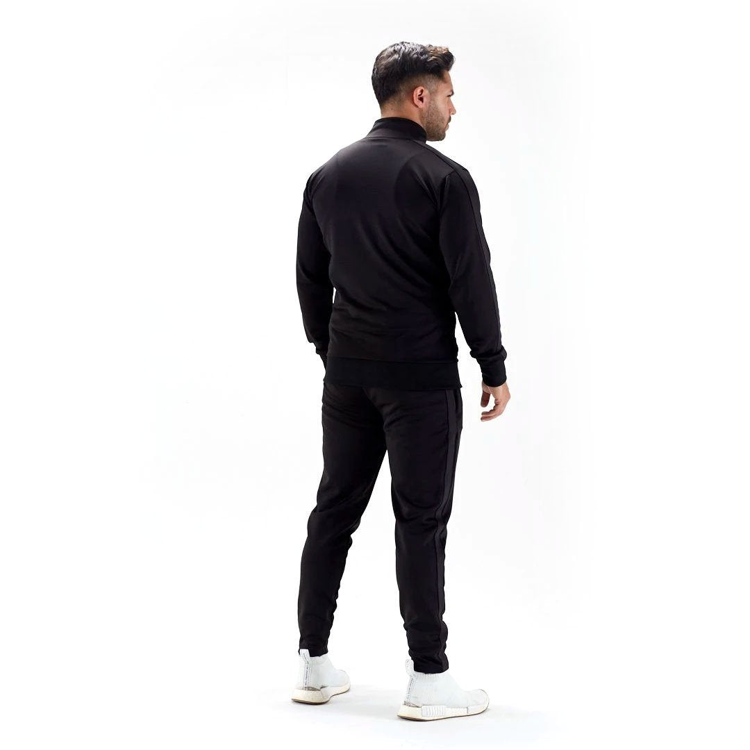 |Half Human Mens Poly Track Jacket - Model Back2|