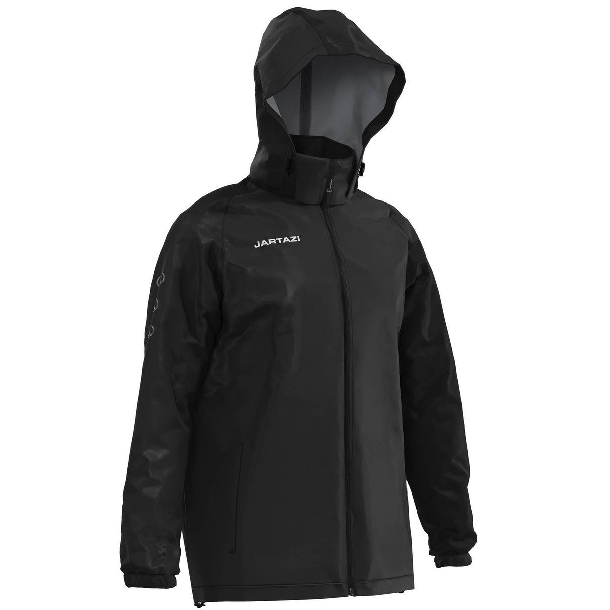 |Jartazi Roma Mens Waterproof Rain Jacket - Hood Slant|