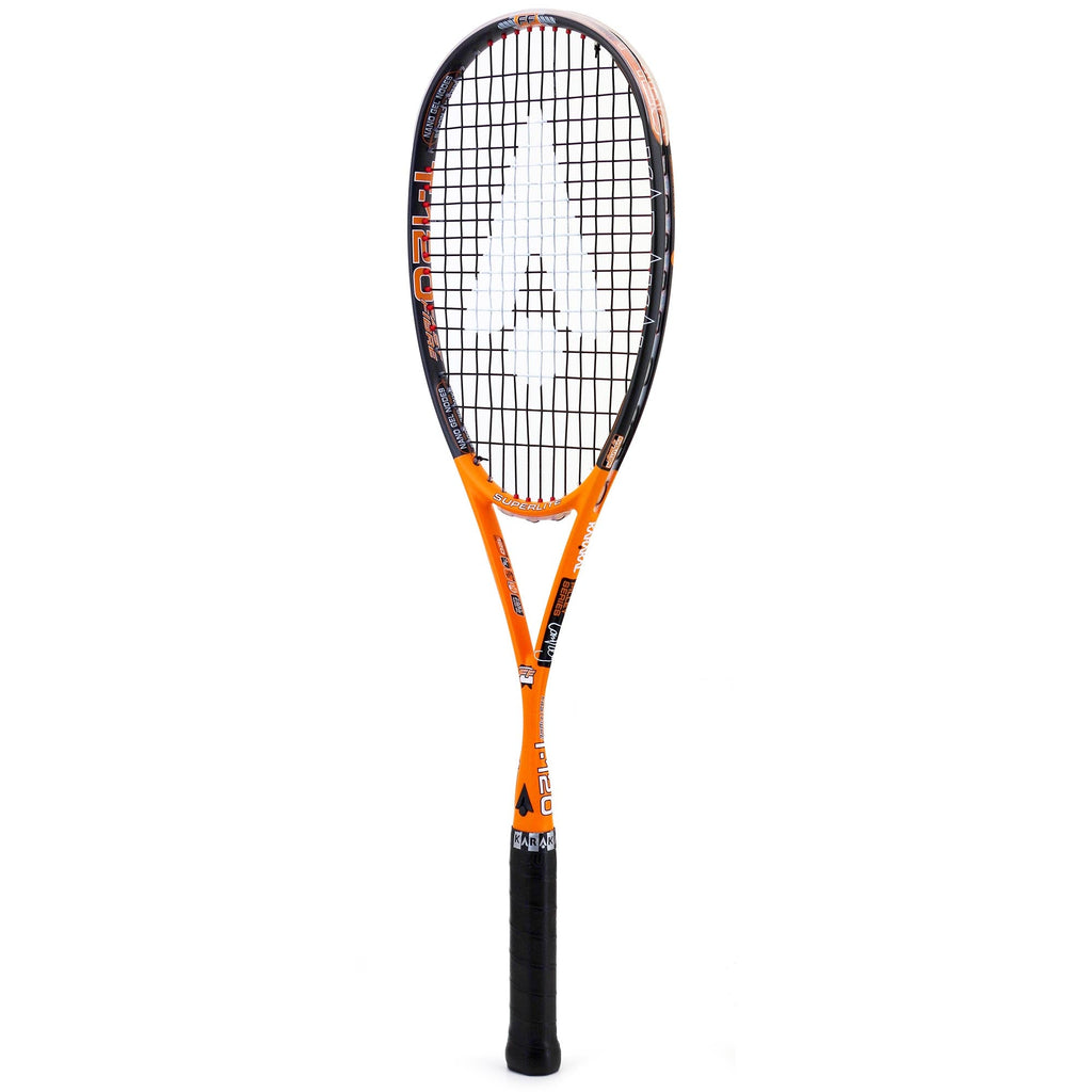 |Karakal T 120 FF Squash Racket Double Pack AW20 - Angled|