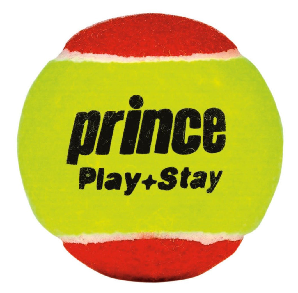|Prince Play and Stay Stage 3 Red Felt Mini Tennis Balls - 12 Pack - Ball|
