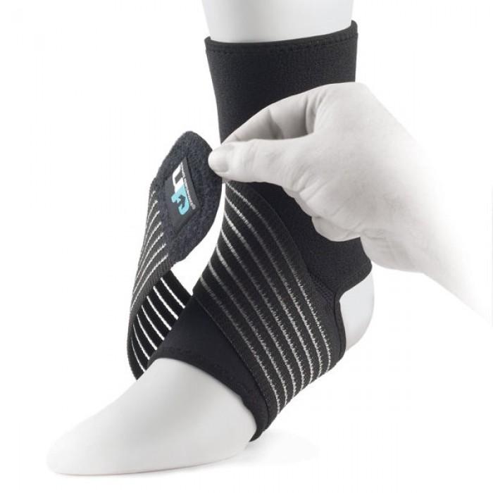 |Ultimate Performance Neoprene Ankle Support with Straps-In Use|