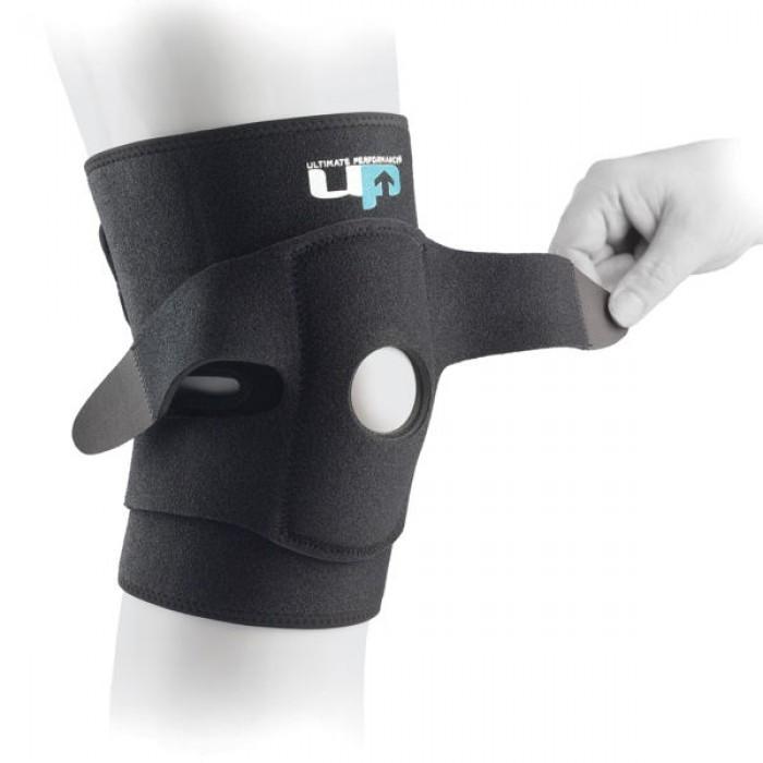 |Ultimate Performance Ultimate Adjustable Knee Support with Straps-In Use|