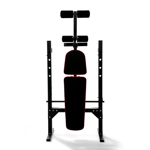 |Viavito SX200 Folding Barbell Weight Bench and 50kg Cast Iron Weight Set - Pos1|
