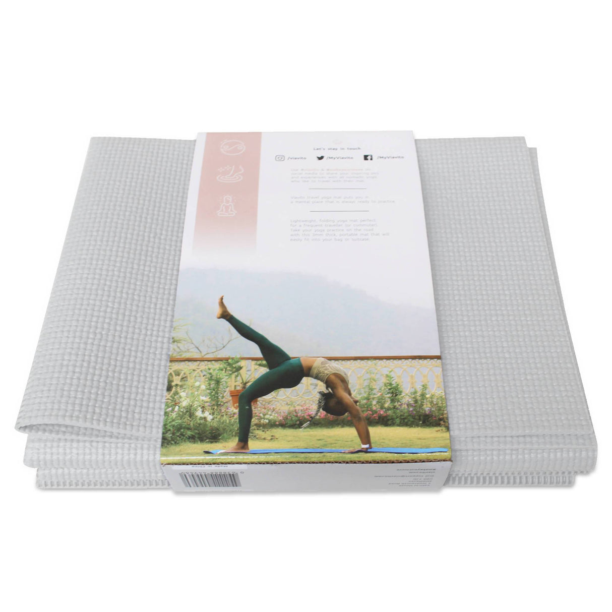 |Viavito Travel Yoga Mat - Back|
