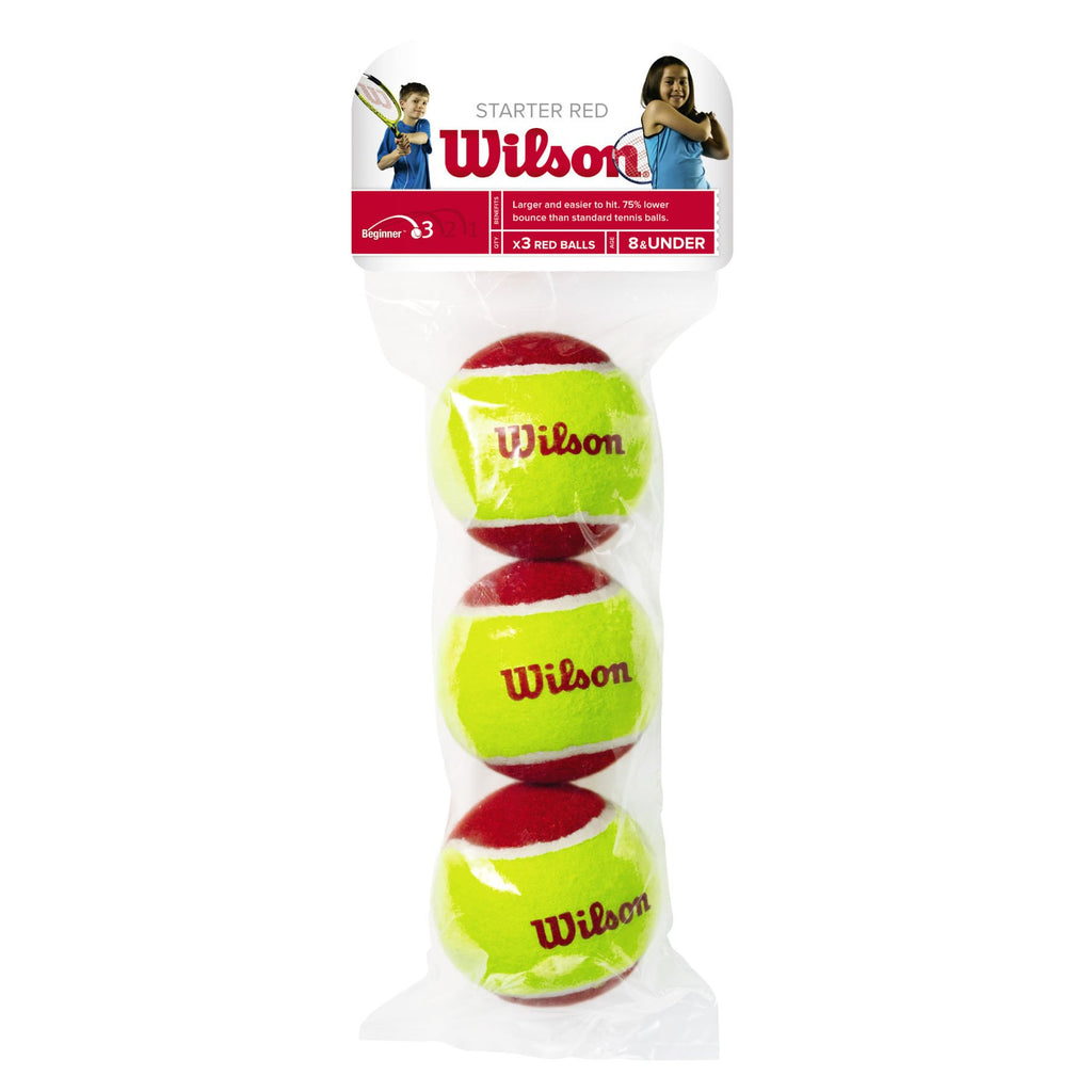 |Wilson Starter Easy Red Balls - Pack of 3|