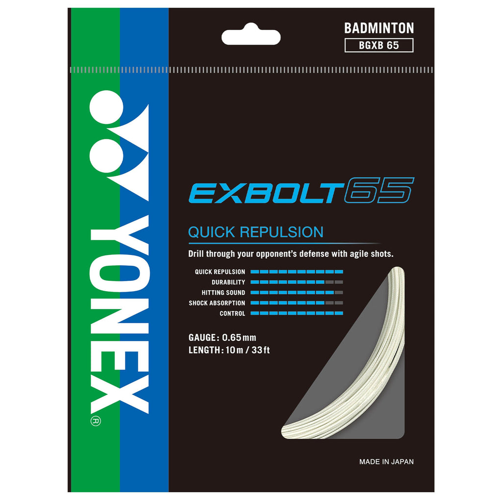 |Yonex Exbolt 65 Badminton String Set|