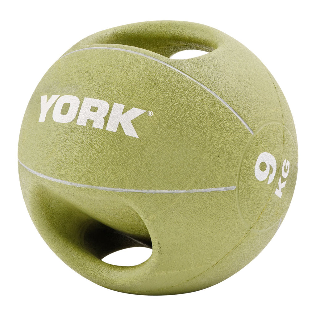 |York 9kg Double Grip Medicine Ball|