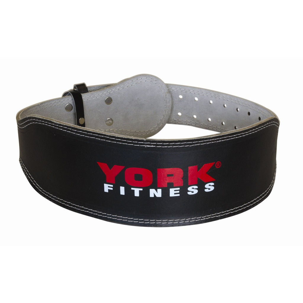 |York Padded Leather Weight Lifting Belt|