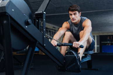 What muscle groups do rowing machines work?