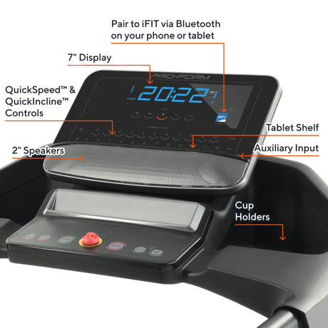 |ProFormTrainer90FoldingTreadmillConsole|
