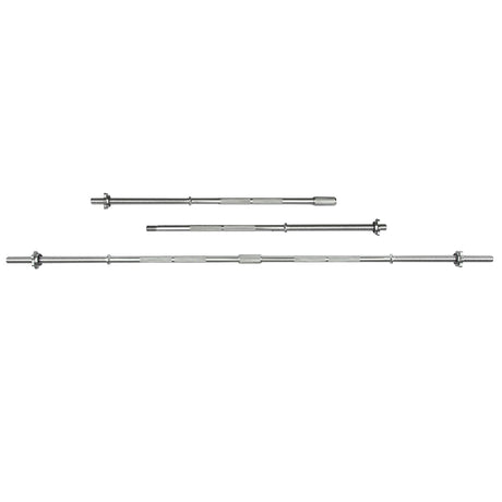 |Viavito 5ft Standard Chrome Barbell Bar with Spinlock Collars |