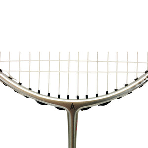 |Ashaway Superlight 79SQ - Badminton Racket - Close Logo On Frame View|