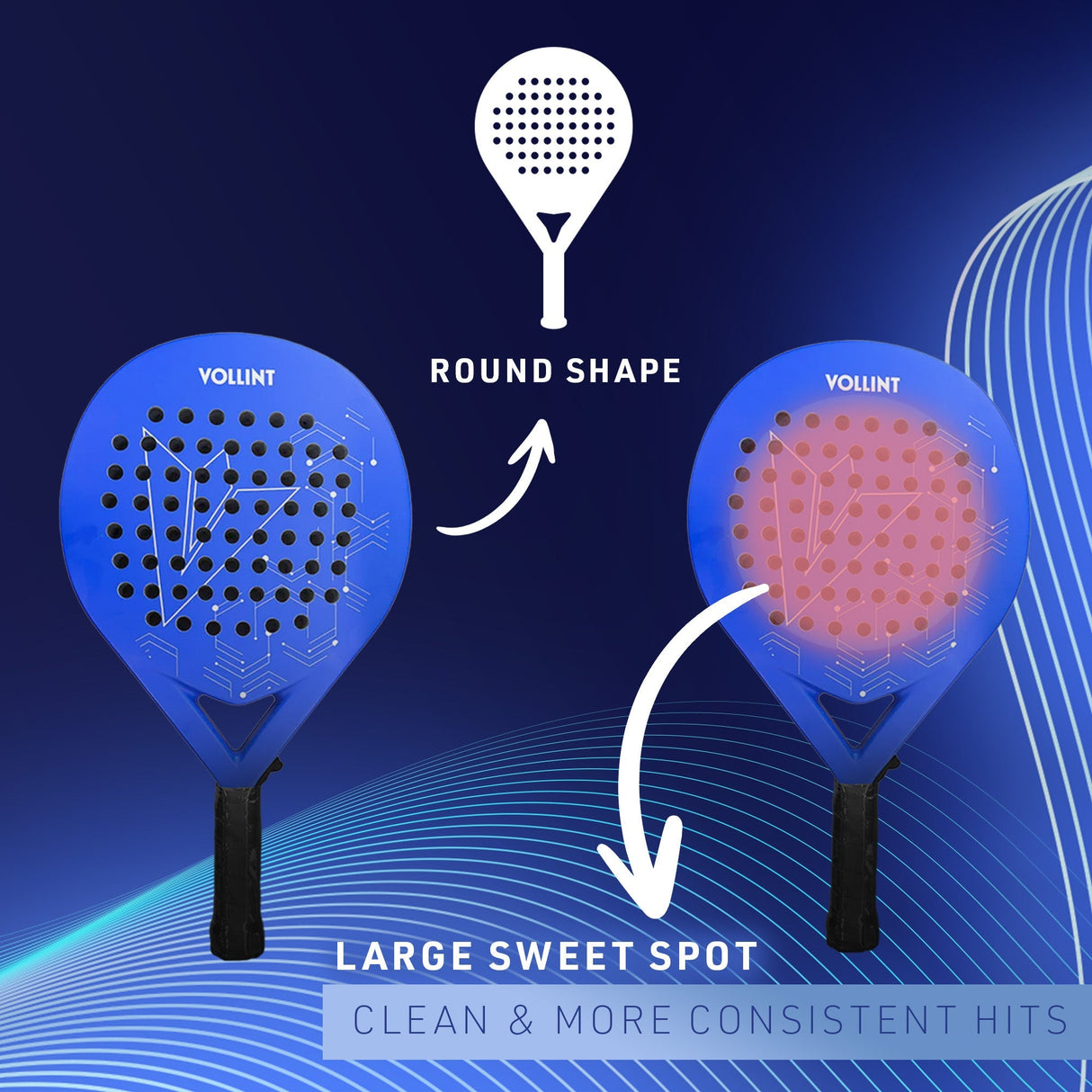 |Vollint Z2 Padel Racket Infographic3|