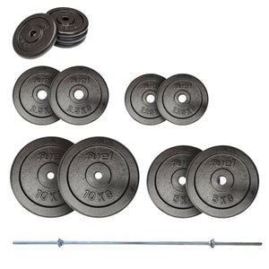 |Fuel Fitness 45kg Standard Cast Iron Weight Set|