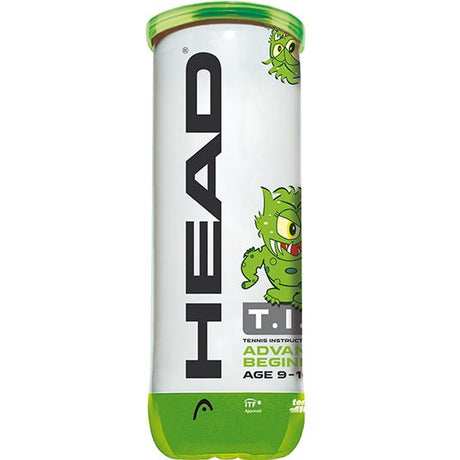 |Head TIP Green Mini Tennis Balls - Tube of 3|