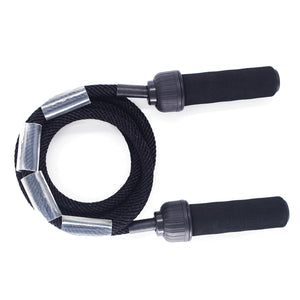 |UFC DUO WEIGHTED JUMP ROPE BLACK Front|