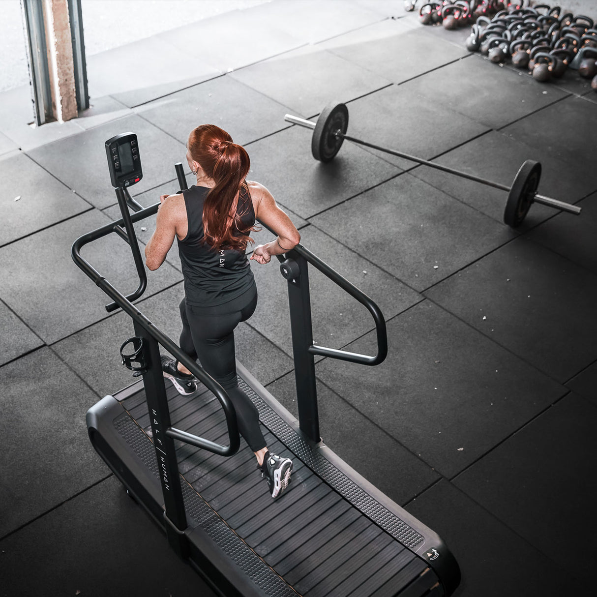 Refurbished Half Human Curved Non-Motorised Treadmill