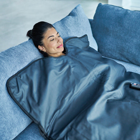 Echelon Recovery Sauna Blanket zoomed lifestyle