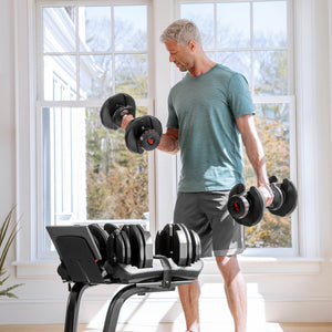 |Bowflex SelectTech 1090i Adjustable Dumbbell Set - Lifestyle2|