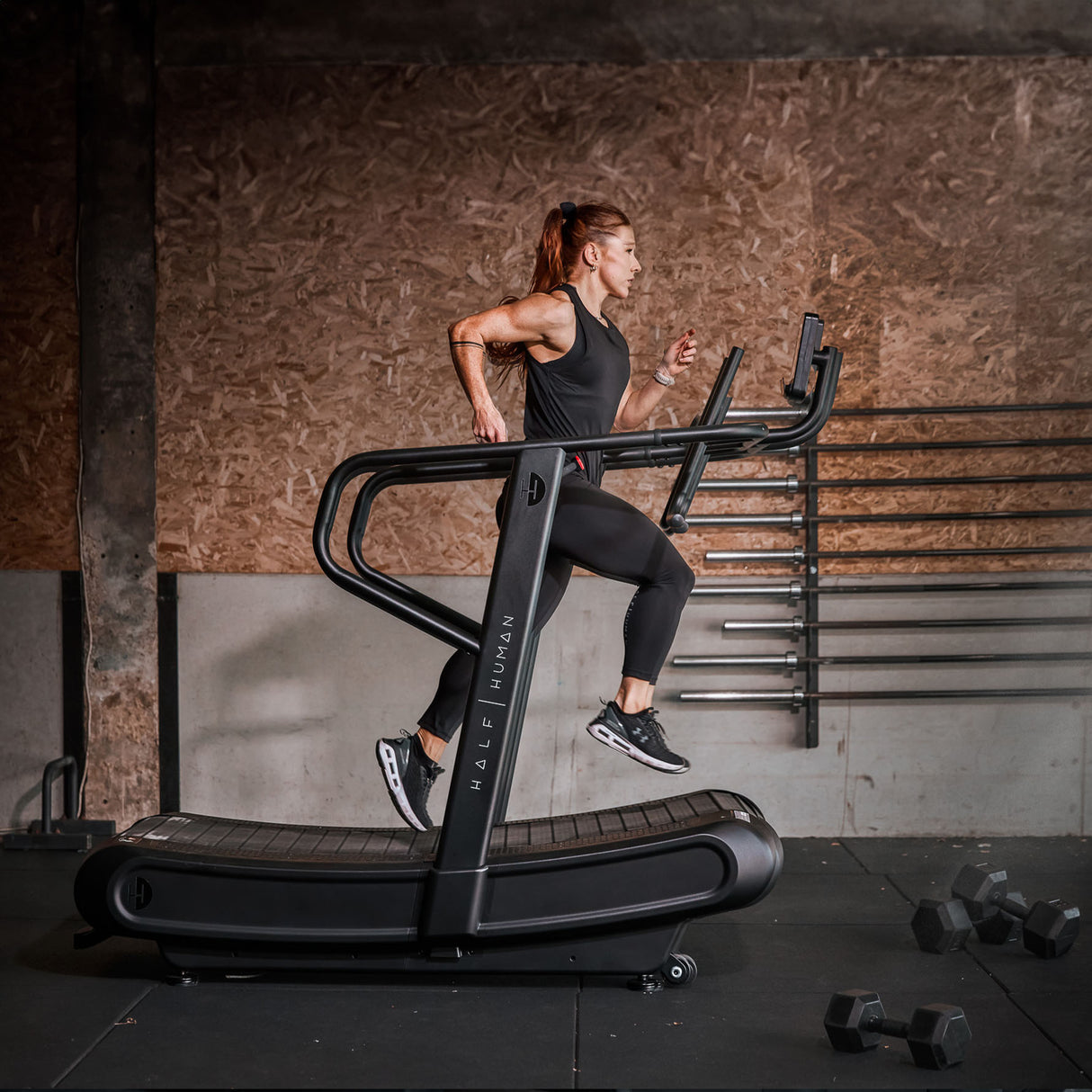 Refurbished Half Human Curved Non-Motorised Treadmill
