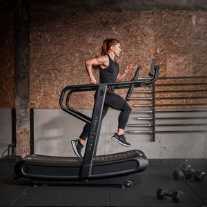 Refurbished Half Human Curved Non-Motorised Treadmill
