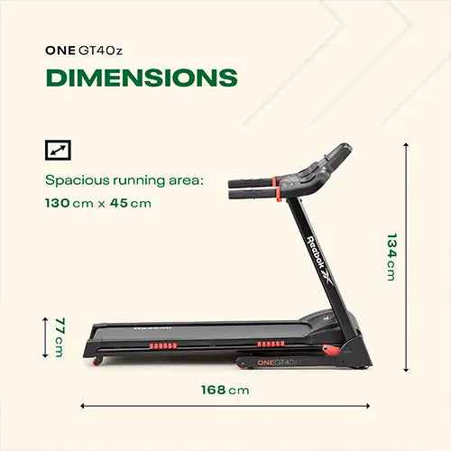 Reebok GT40z Folding Treadmill with Connected Fitness