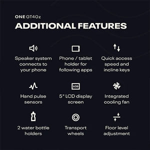 Reebok GT40z Folding Treadmill with Connected Fitness