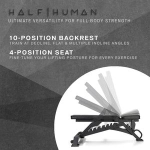 Half Human 3 Way Adjustable FID Utility Bench