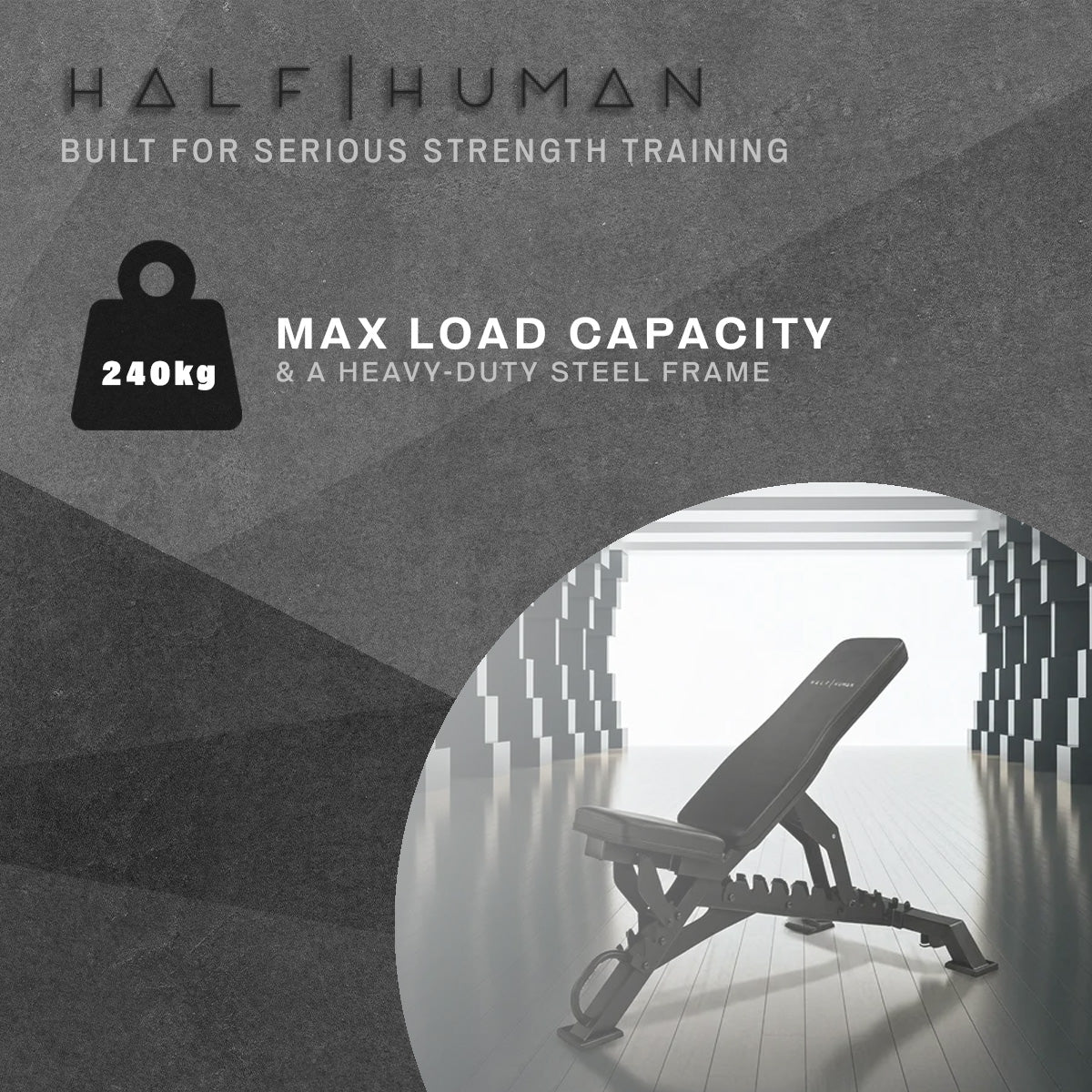 Half Human 3 Way Adjustable FID Utility Bench