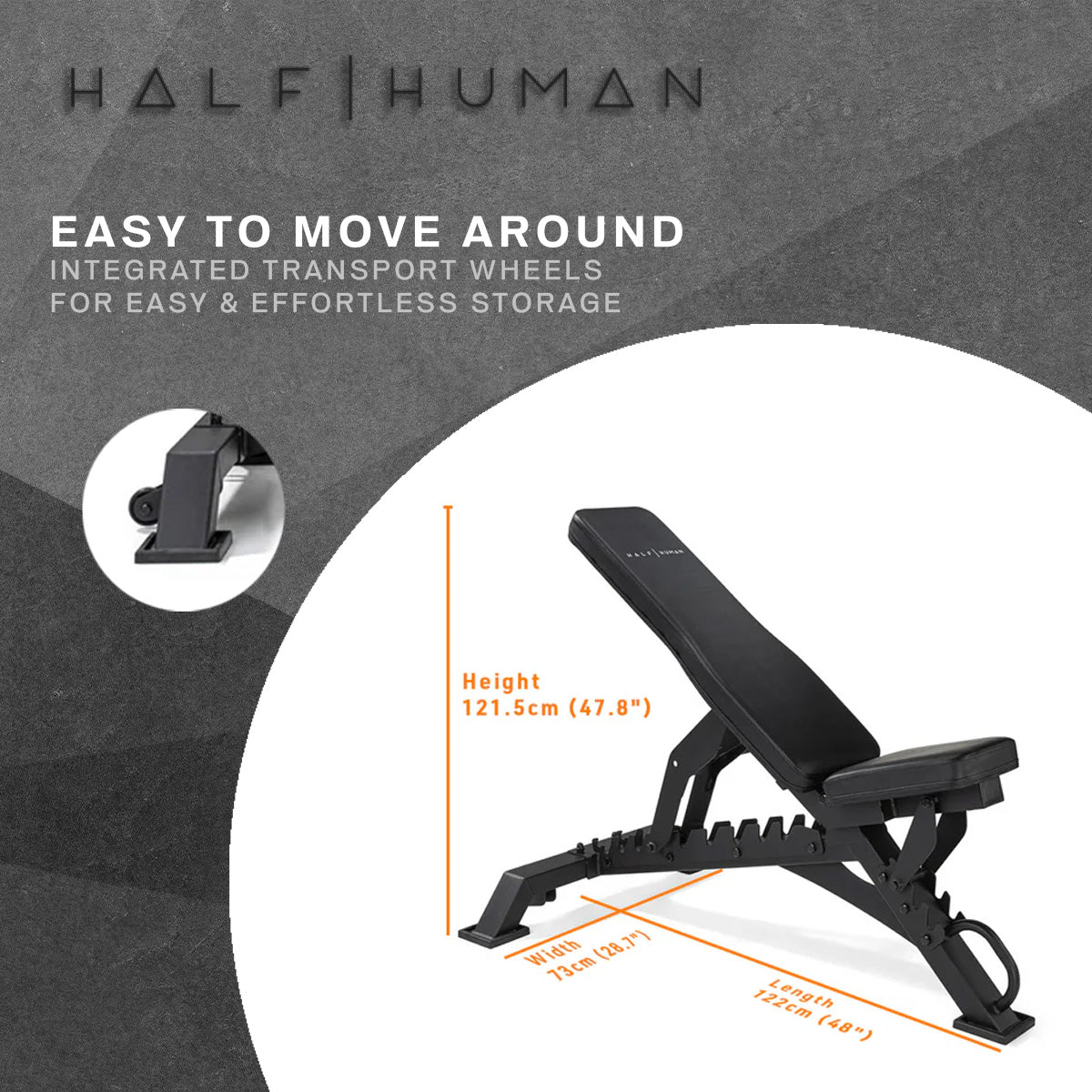 Half Human 3 Way Adjustable FID Utility Bench