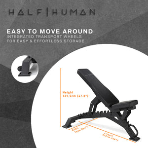 Half Human 3 Way Adjustable FID Utility Bench