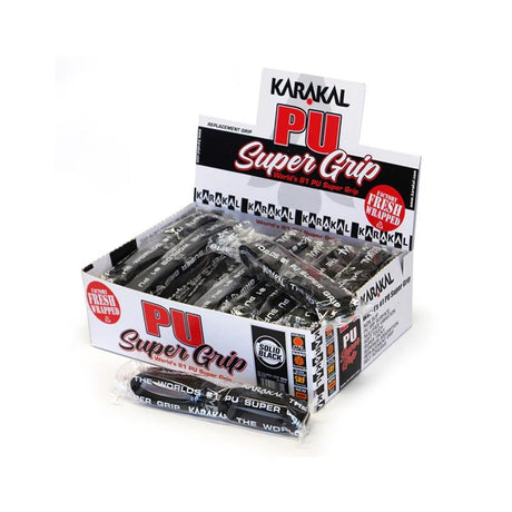 Karakal Black PU Super Replacement Grip - 24 pack
