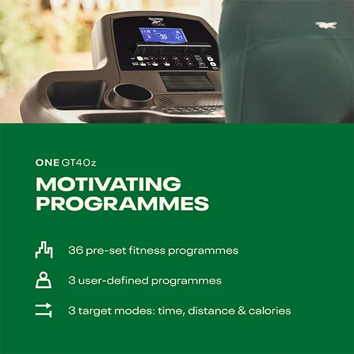 Reebok GT40z Folding Treadmill with Connected Fitness