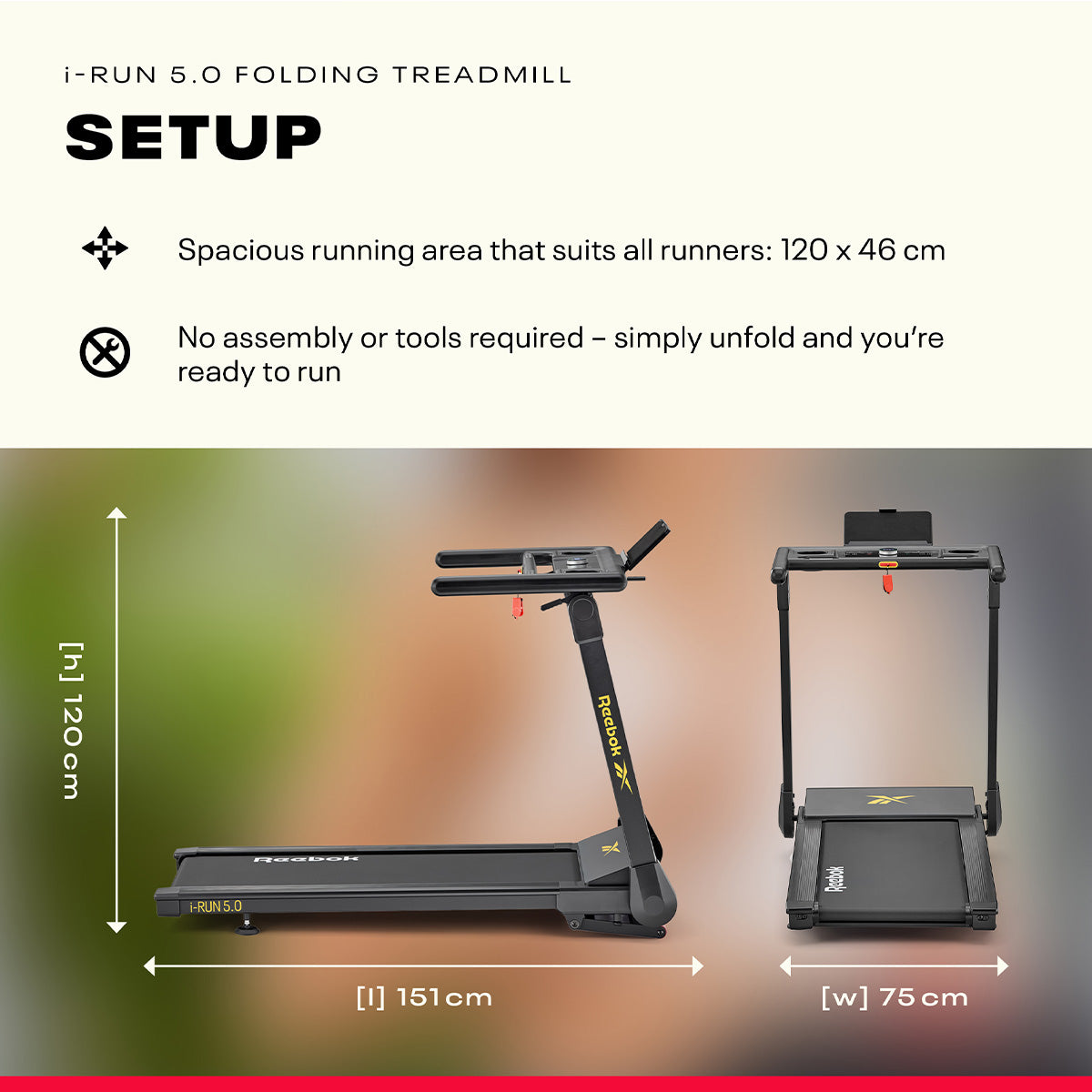 Reebok i-Run 5.0 Folding Treadmill
