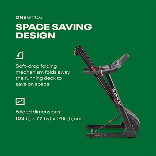 Reebok GT40z Folding Treadmill with Connected Fitness