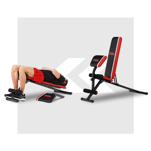 York Warrior 2 in 1 Dumbbell and Ab Bench with Curl Sweatband