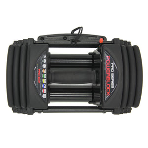 |PowerBlock Pro EXP Stage 1 Adjustable Dumbbells - Above|