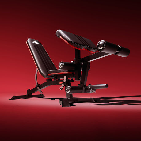 adidas Utility Weight Bench with Preacher Pad and Leg Extension lifestyle