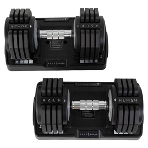 |HalfHumanFIDWeightBenchand 25kgAdjustableDumbbellsPowerSet7|