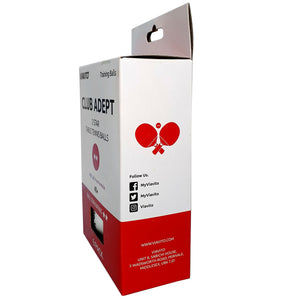 |Viavito Club Adept 2 Star Table Tennis Balls - Pack of 6 - New - Side|