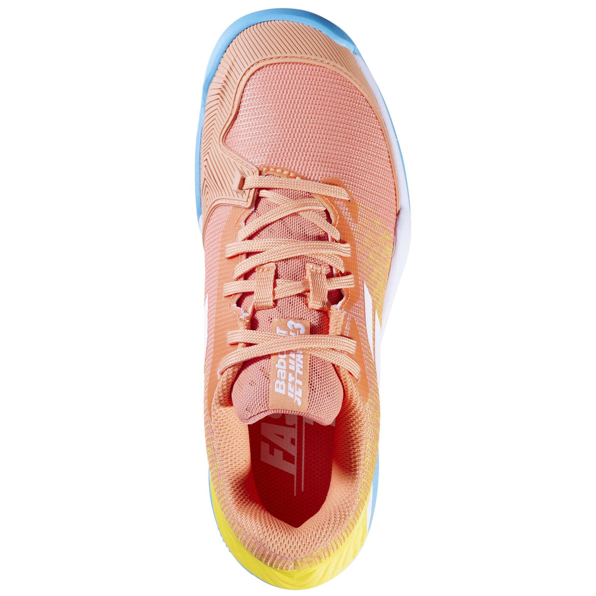 |BabolatGirlJetMach3ClayCourtJuniorTennisShoeAbove|