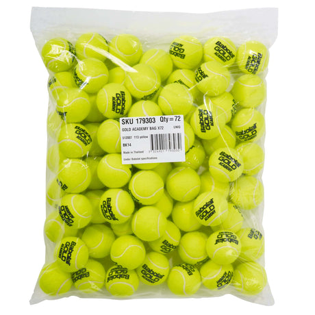 |BabolatGoldAcademyBagof72TennisBalls|