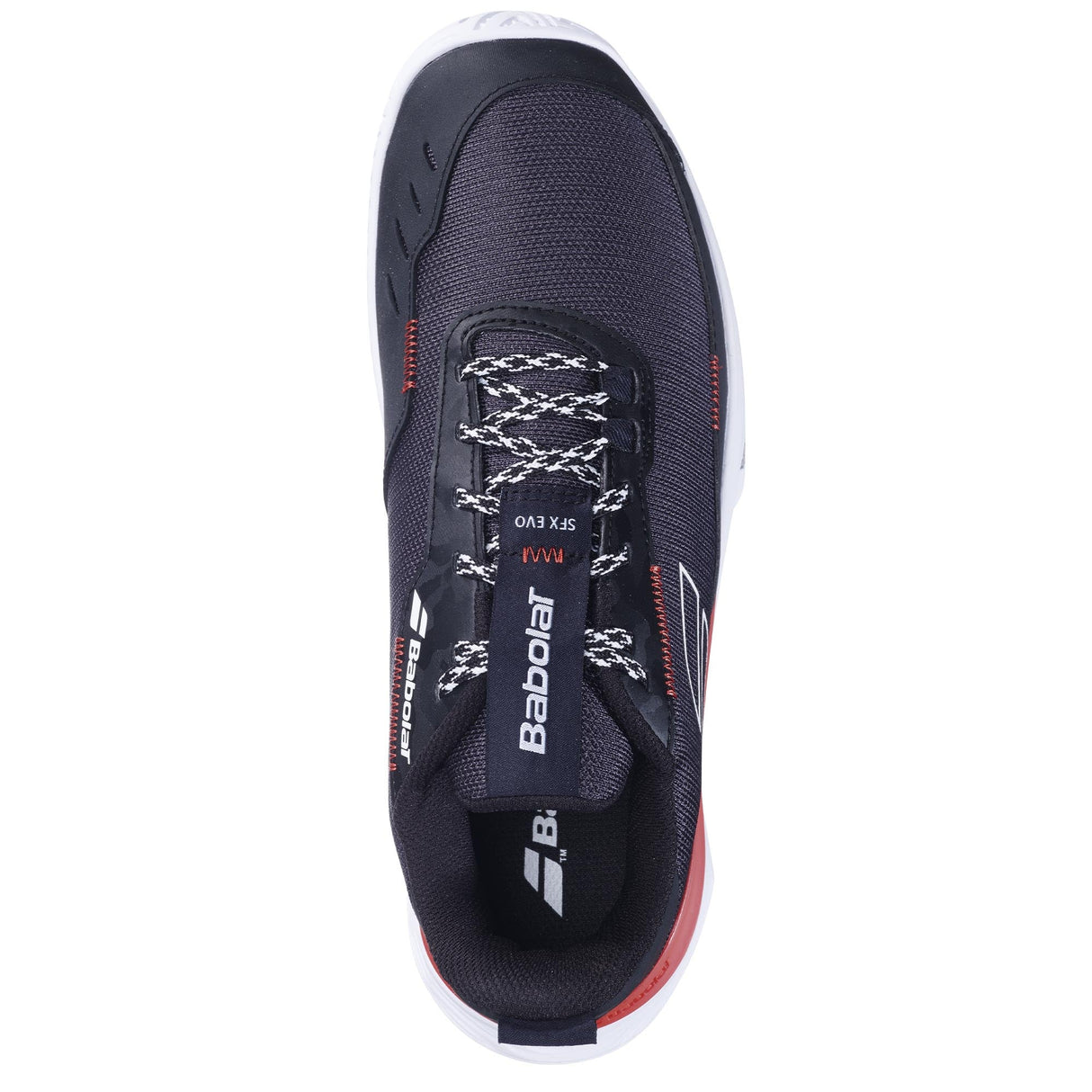 |BabolatMensSFXEvoAllCourtTennisShoeAbove|