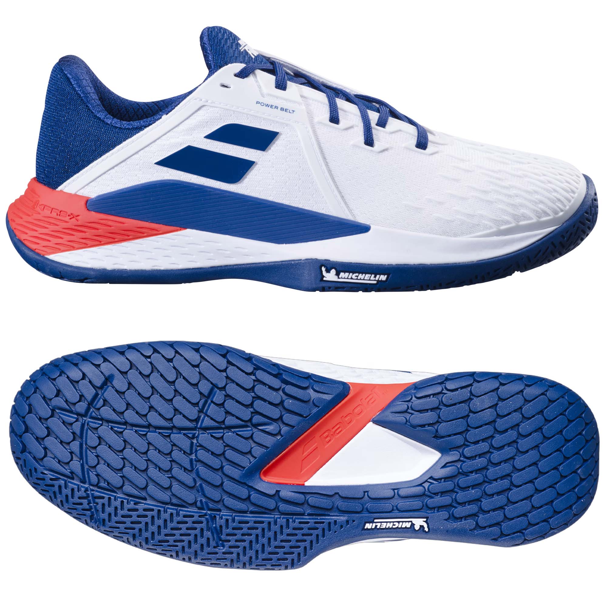 Scarpe Da Tennis Babolat Propulse Fury 3 All Court – Suola Universale, Bianco/Blu, EU 40 1/2